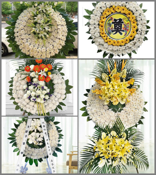 浙江省衢州江山市新塘边镇彭村村花圈速递